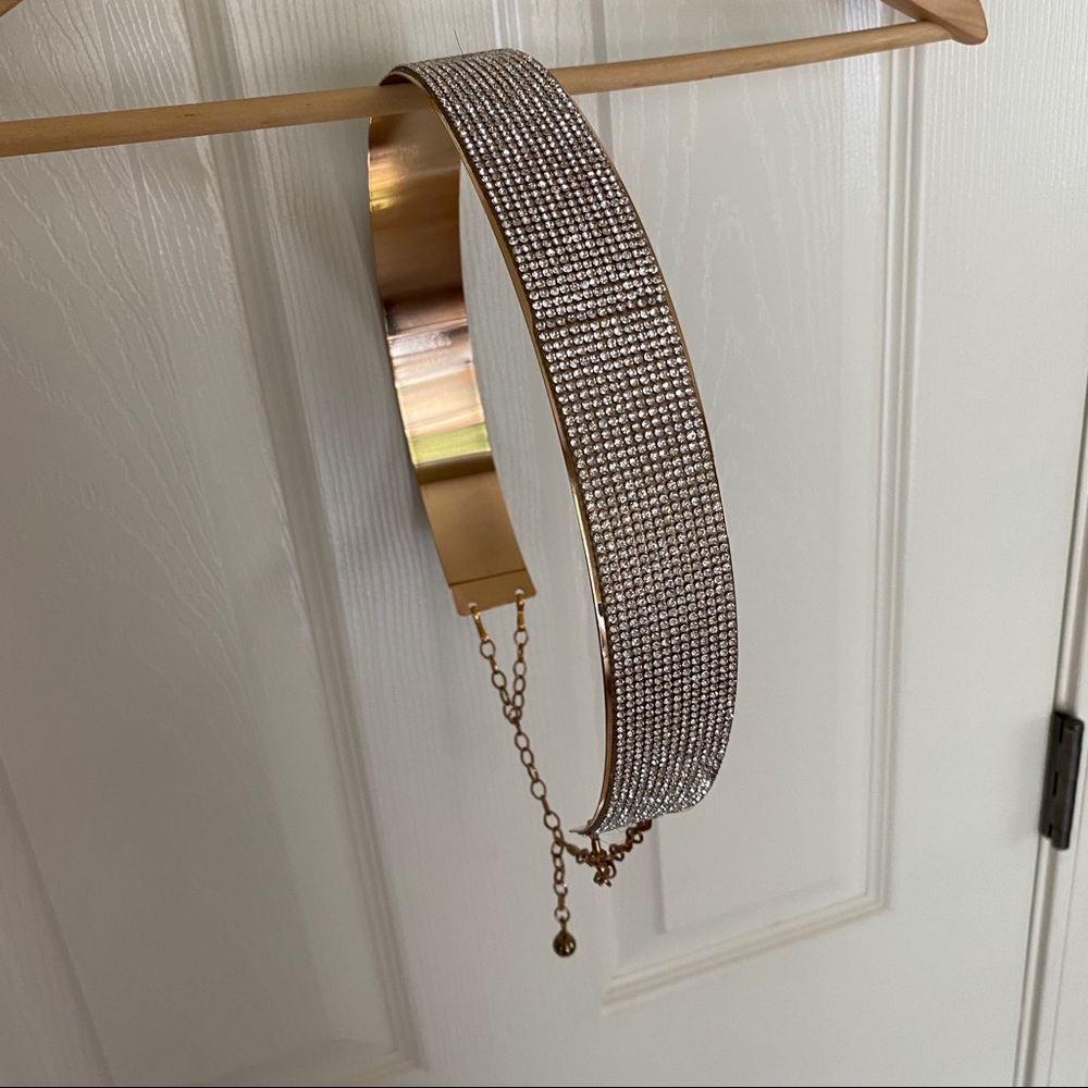 Chain Rhinestone Waist Belt